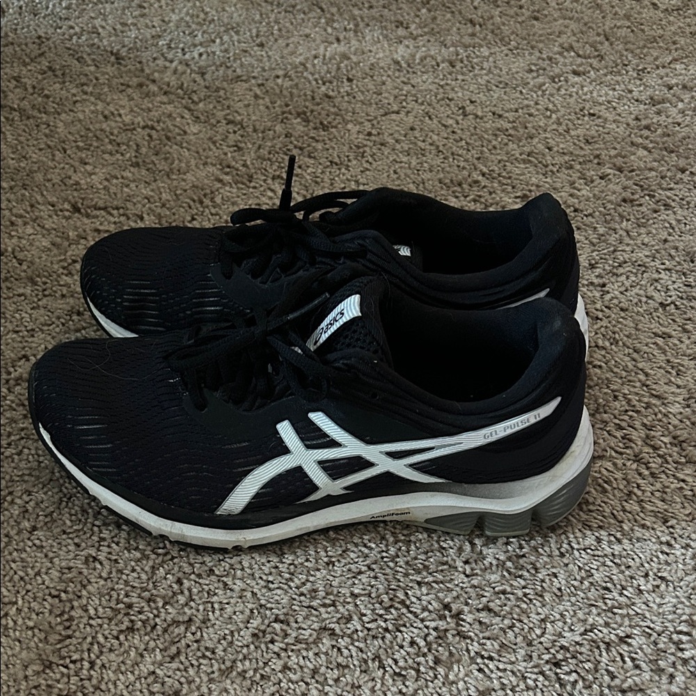 Asics Black Mesh Sneakers